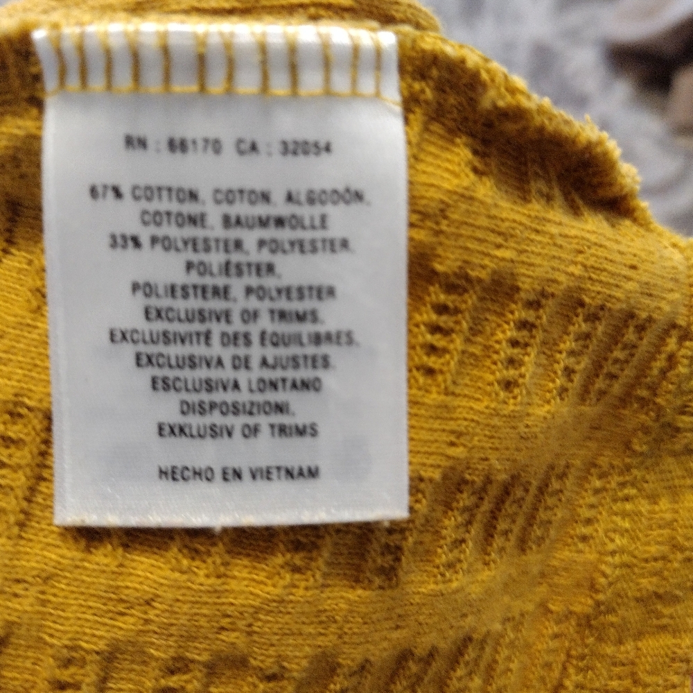 Anthropologie pilcro Ribboned Collar Top in mustard yellow - Picture 6 of 6